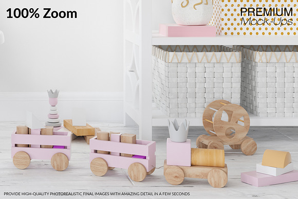 Nursery Wall & Frames Set in Product Mockups - product preview 13