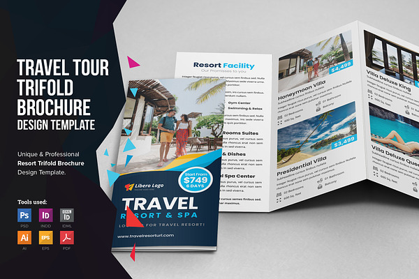 Travel Resort Trifold Brochure v2