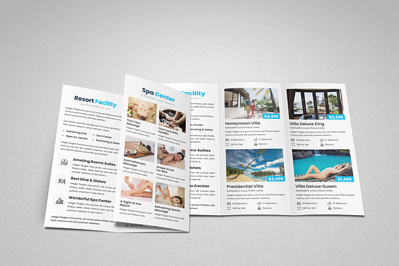 Travel Resort Trifold Brochure v2 in Brochure Templates - product preview 2