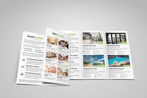 Travel Resort Trifold Brochure v2 in Brochure Templates - product preview 5