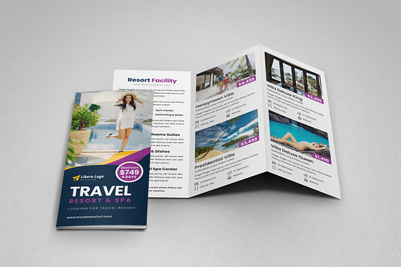 Travel Resort Trifold Brochure v2 in Brochure Templates - product preview 6