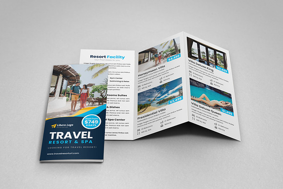 Travel Resort Trifold Brochure v2 in Brochure Templates - product preview 12