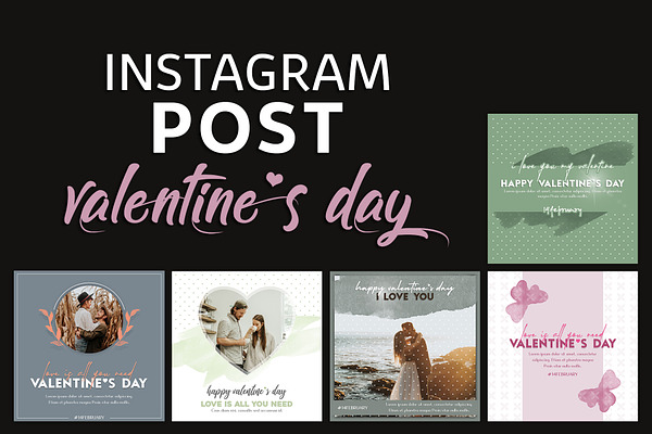 Valentines Instagram Post Templates