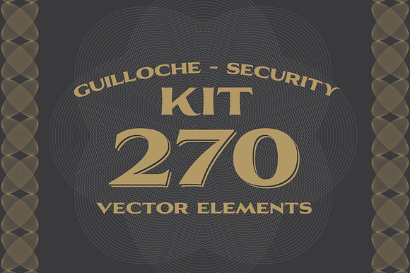 270 Vectors : Guilloche/Security Kit in Objects - product preview 4