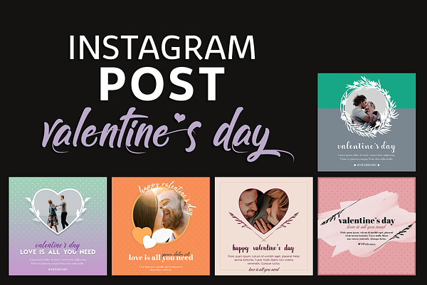Valentine Instagram Post Templates