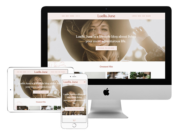 Squarespace 7.0 Template: Luella in Website Templates - product preview 1
