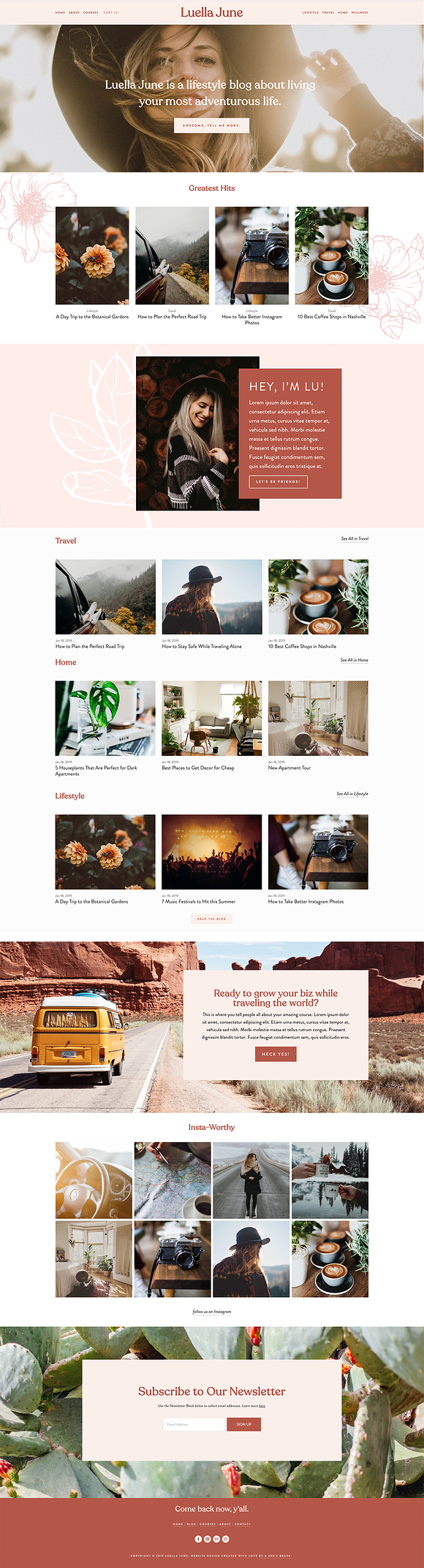 Squarespace 7.0 Template: Luella in Website Templates - product preview 2