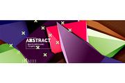 Vector 3d triangular shapes abstract