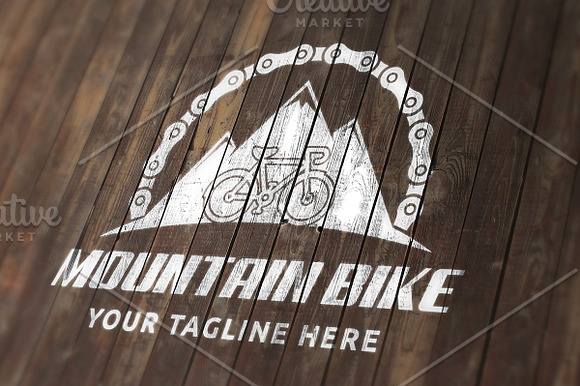 Mountain Biking - Logo Template in Logo Templates - product preview 1