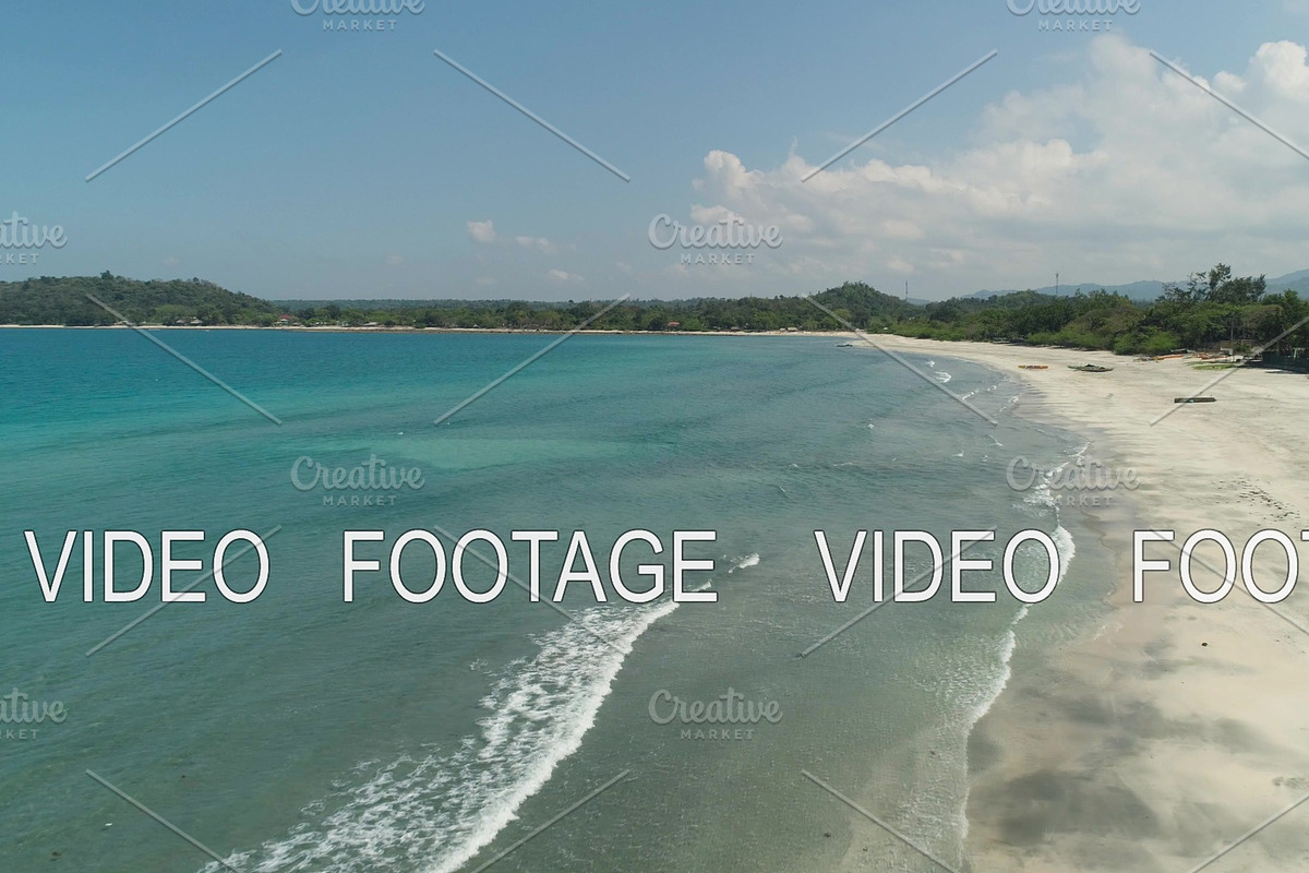 Beautiful beach with white sand. in Graphics - product preview 8