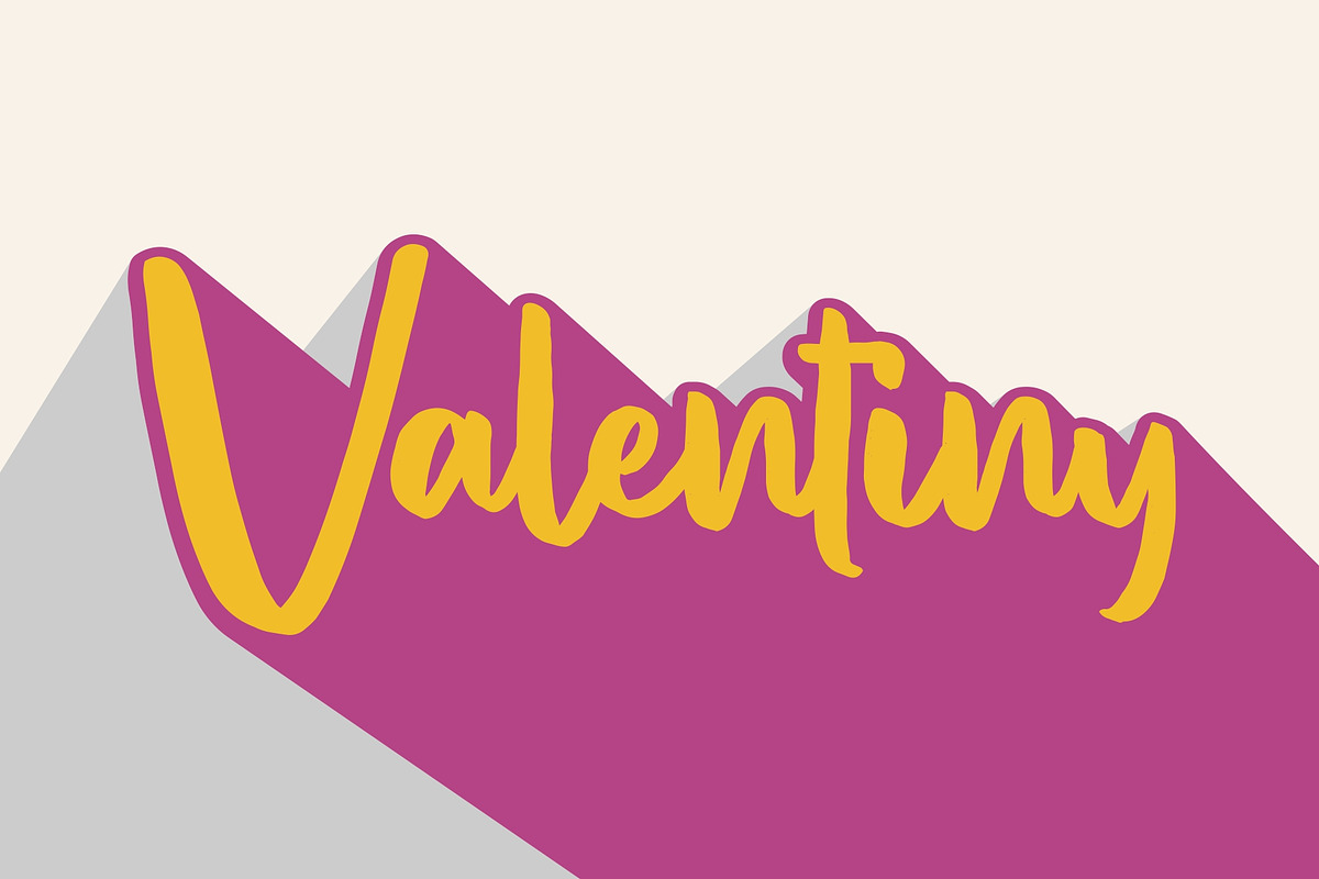 Valentiny [Font Duo] in Comic Sans Fonts - product preview 8