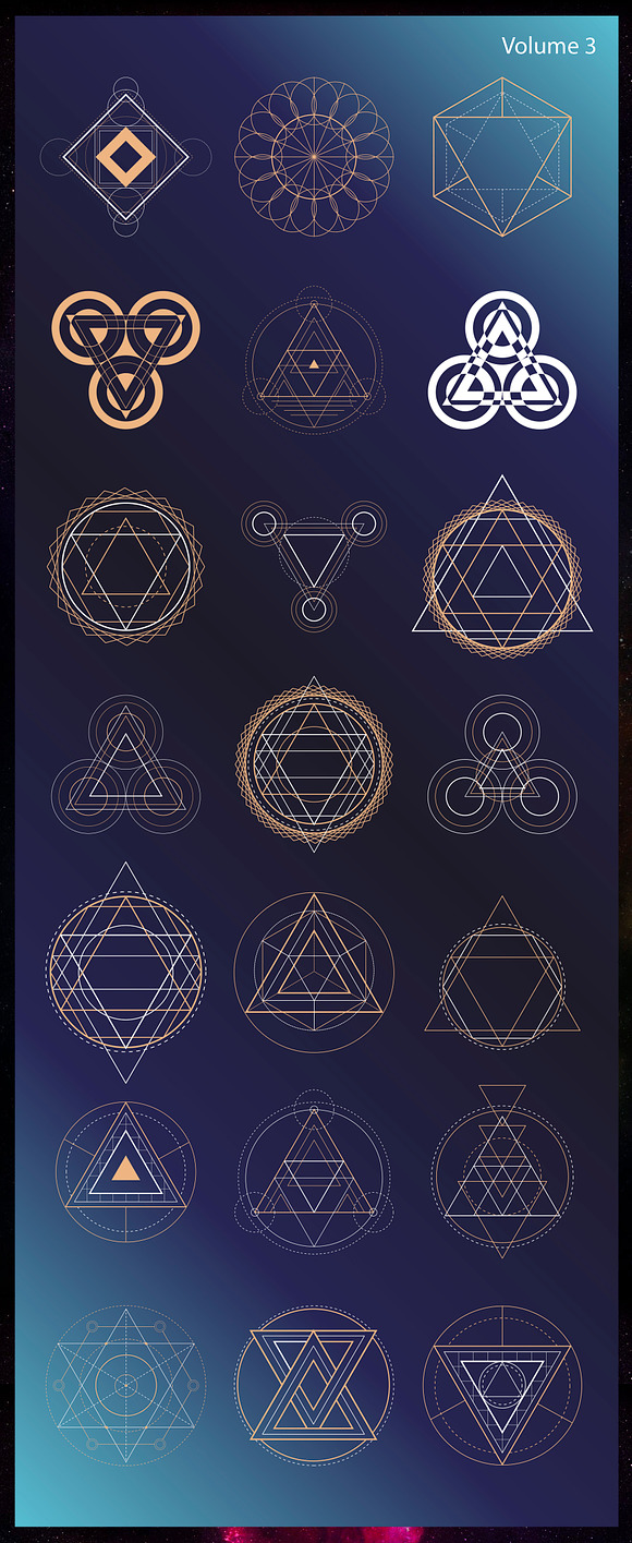 Sacred geometry set in Illustrations - product preview 4