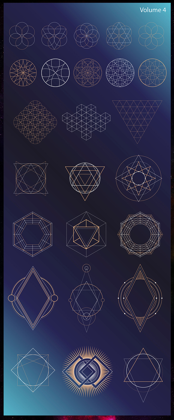 Sacred geometry set in Illustrations - product preview 5