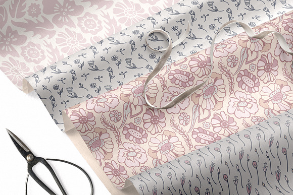 Folk Floral Patterns & Illustrations in Patterns - product preview 2