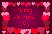 Happy Valentines Day background pink
