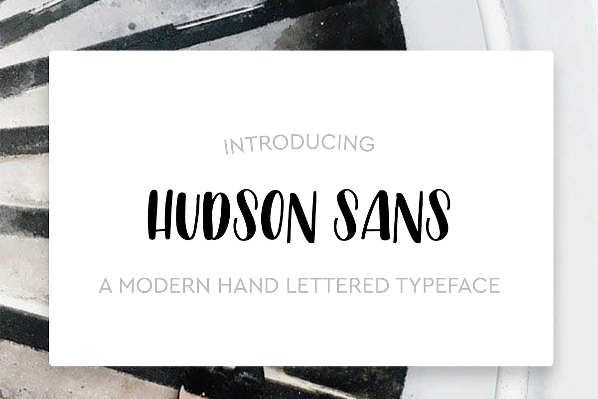 Hudson Sans Hand Lettered Typeface in Sans-Serif Fonts - product preview 8