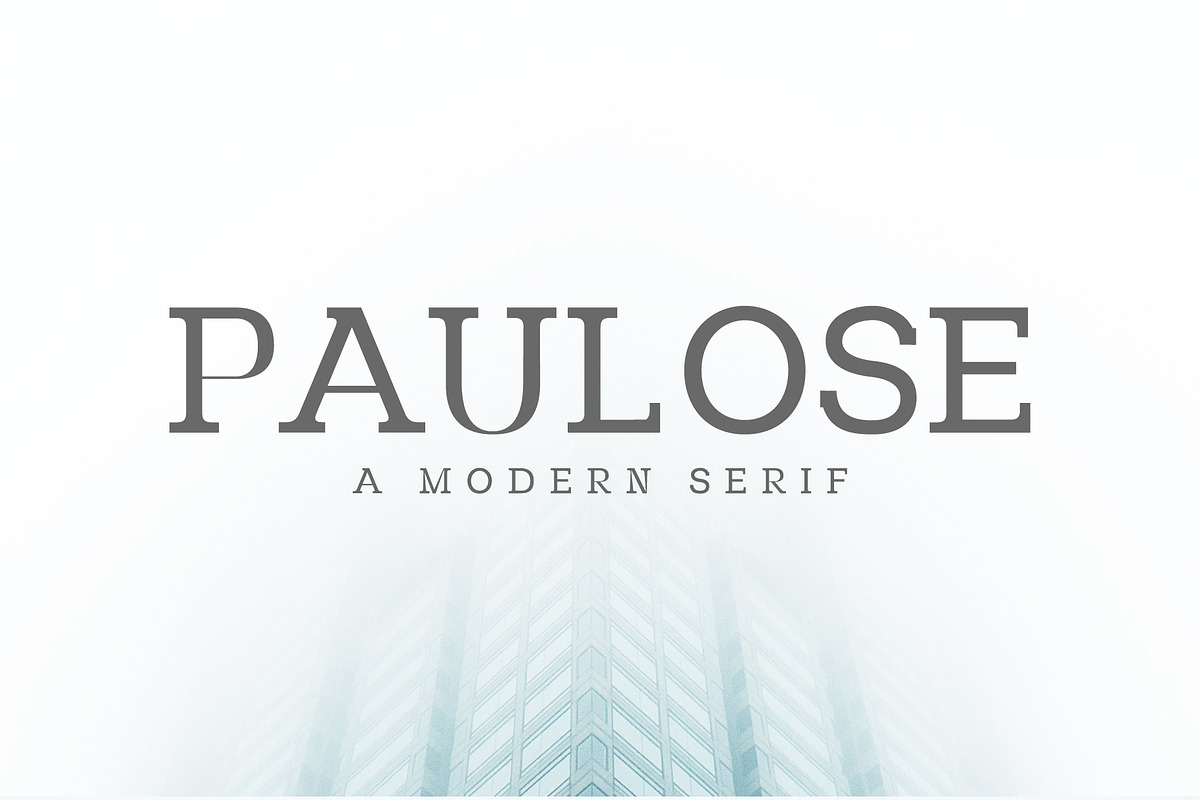 Paulose Modern Serif Font Family in Serif Fonts - product preview 8