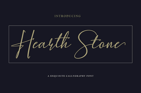 Hearth Stone in Scrapbooking Fonts - product preview 4
