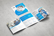 Blue Square Medical Trifold Brochure