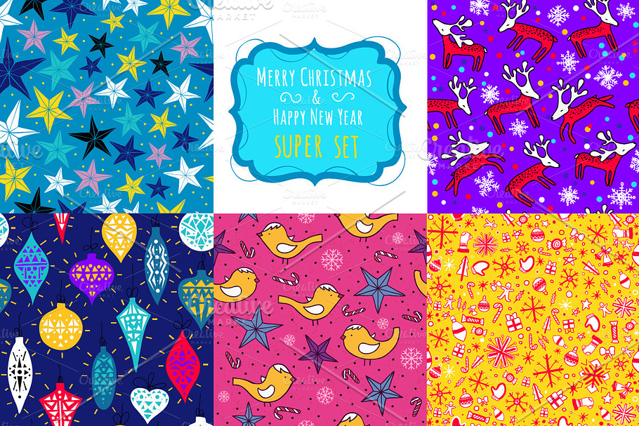Merry Christmas Super patterns SET in Patterns - product preview 8