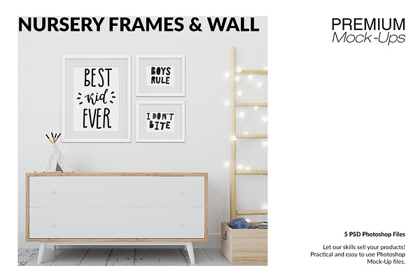 Kids Room Wall and Frames Set