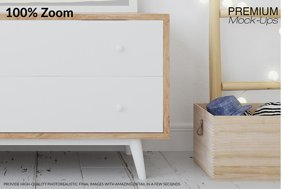 Kids Room Wall and Frames Set in Product Mockups - product preview 17