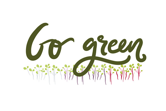 Microgreen logo in Illustrations - product preview 2