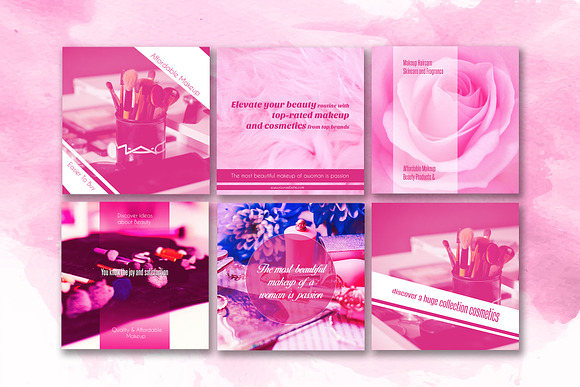 Pink & Instagram Social Media Kit in Instagram Templates - product preview 5
