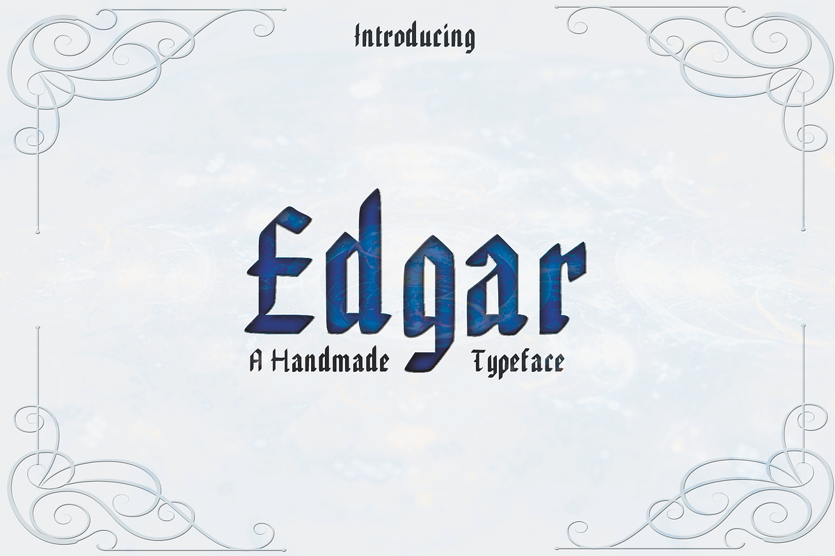 EDGAR, Handmade Gothic Typeface in Gothic Fonts - product preview 8