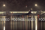Tow pushbacking Aeroflot plane in