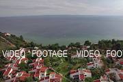 Resort area with cottages on the