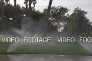 Slow motion of working irrigation
