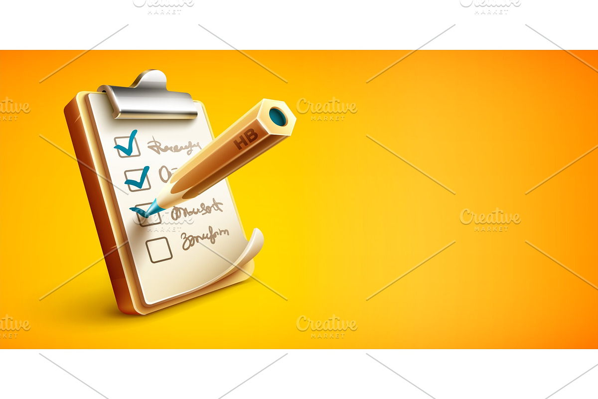 Checklist things to do on clipboard. in Illustrations - product preview 8