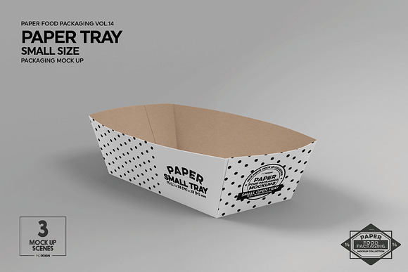 Paper Takeout Trays Packaging Mockup in Branding Mockups - product preview 5