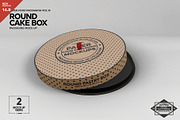Paper Round CakeBox Packaging Mockup