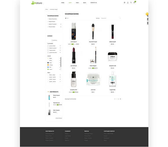 Bos Nature - Skin Care And Beauty Sp in Website Templates - product preview 3