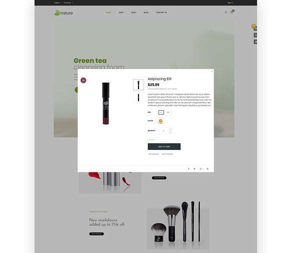 Bos Nature - Skin Care And Beauty Sp in Website Templates - product preview 4