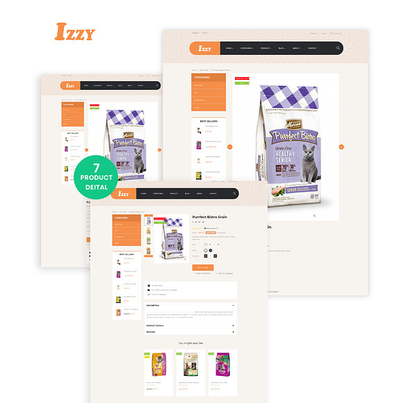 Bos Izzy - Pet Shop And Veterinary C in Website Templates - product preview 6