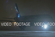 Aeroflot A321 plane taxiing at the