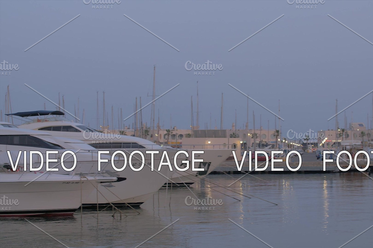 Yachts mooring in the port of in Graphics - product preview 8