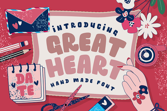 Great Heart  in Display Fonts - product preview 5