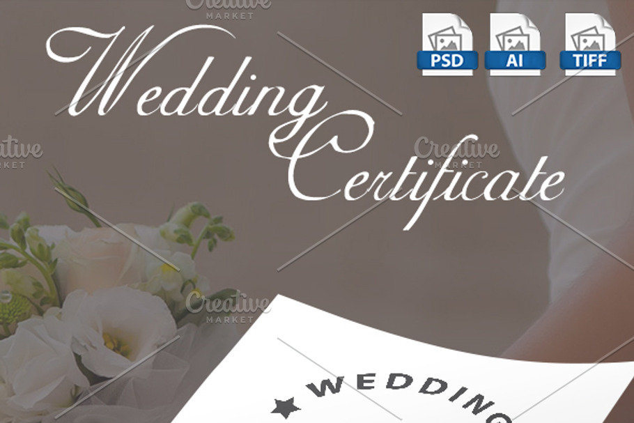 Wedding Certificate in Stationery Templates - product preview 8