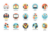 60 Flat Valentine's Day Vector Icons