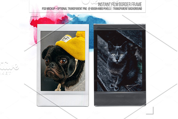 Analog Instant film border frame. in Instagram Templates - product preview 1