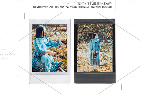 Analog Instant film border frame. in Instagram Templates - product preview 2