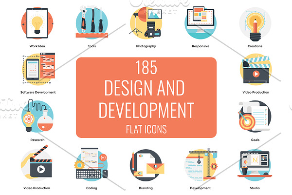 185 Design and Development Flat Icon