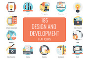185 Design and Development Flat Icon