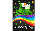 Saint Patricks Day greeting card.