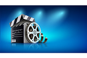Online cinema Banner for web movies.