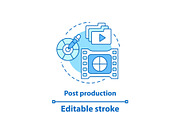 Post production concept icon